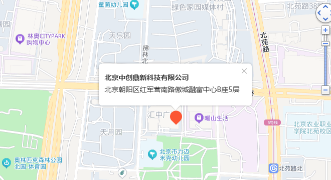 沃享VR公司位置地图：北京市朝阳区红军营南路傲城触富中心B座